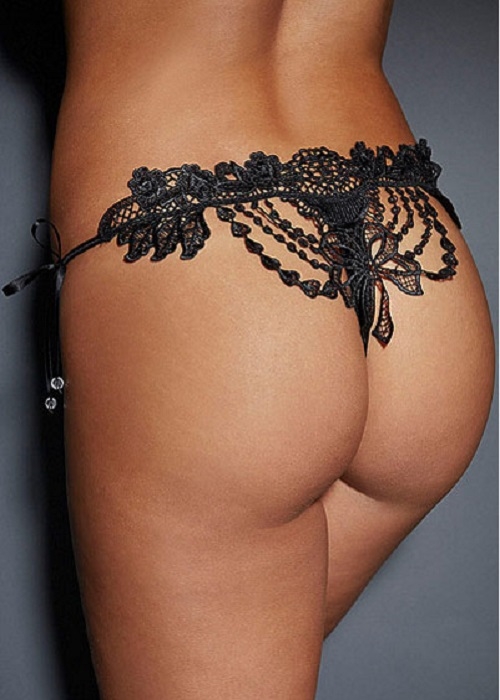 Broderet g-string